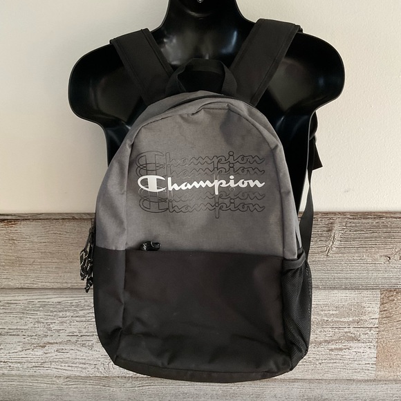 Champion Other - Champion® Velocity Backpack grey/black with logo spellout unisex